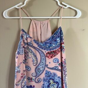 Express Pink and Blue Paisley Camisole